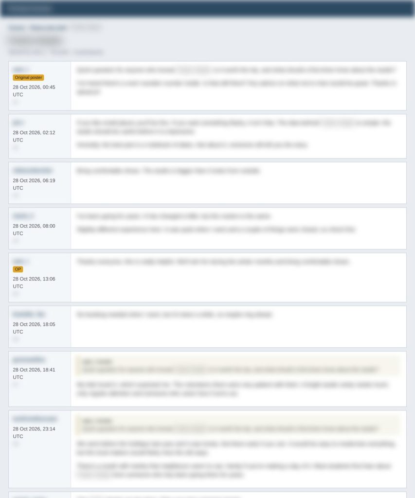 Forum thread template used in the indexing test